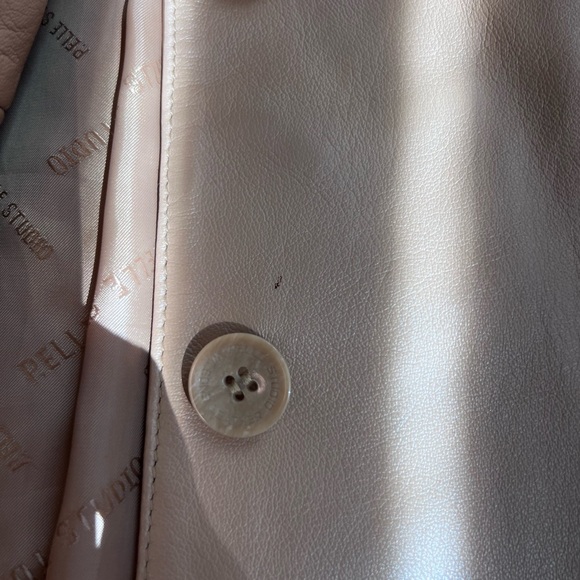 Wilsons Leather Tan Genuine Leather Women’s Single Breasted Blazer Size M - Picture 6 of 11